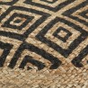 Pouf fait à la main Noir 45 x 30 cm Jute  517335517335