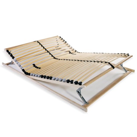Sommier à lattes sans matelas avec 28 lattes 7 zones 140x200 cm 517344517344