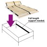 Sommier à lattes sans matelas avec 28 lattes 7 zones 100x200 cm 517346517346