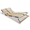 Sommier à lattes sans matelas avec 28 lattes 7 zones 70x200 cm 517348517348