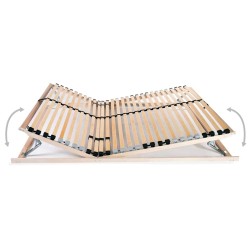 Sommier à lattes sans matelas avec 28 lattes 7 zones 120x200 cm 517349517349