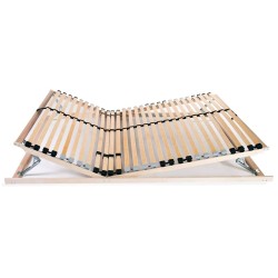 Sommier à lattes sans matelas avec 28 lattes 7 zones 120x200 cm 517349517349