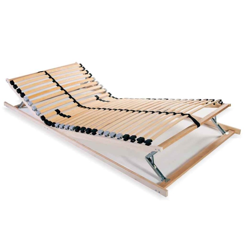 Sommier à lattes sans matelas avec 28 lattes 7 zones 80x200 cm 517350517350