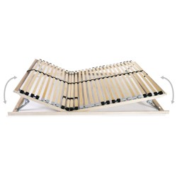 Sommier à lattes sans matelas avec 28 lattes 7 zones 100x200 cm 517352517352