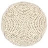 Pouf fait à la main en macramé 45 x 30 cm Coton 517357517357