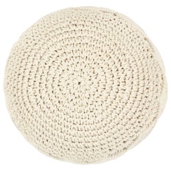 Pouf fait à la main en macramé 45 x 30 cm Coton 517358517358