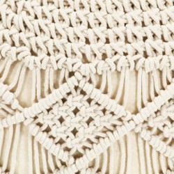 Pouf fait à la main en macramé 45 x 30 cm Coton 517358517358