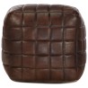 Pouf 40 x 40 x 40 cm Marron foncé Cuir véritable de chèvre 517361517361