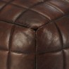 Pouf 40 x 40 x 40 cm Marron foncé Cuir véritable de chèvre 517361517361