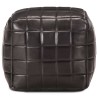 Pouf 40 x 40 x 40 cm Noir Cuir véritable de chèvre 517362517362