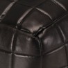Pouf 40 x 40 x 40 cm Noir Cuir véritable de chèvre 517362517362