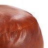 Pouf 60 x 30 cm Brun roux Cuir véritable de chèvre 517367517367