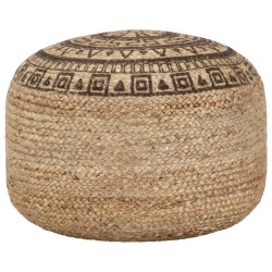 Pouf fait à la main Marron 45 x 30 cm Jute  517368517368