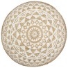 Pouf fait à la main Blanc 45x30 cm Jute  517371517371