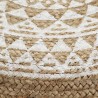 Pouf fait à la main Blanc 45x30 cm Jute  517371517371
