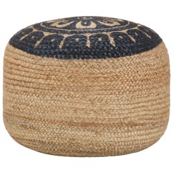 Pouf fait à la main Bleu 45 x 30 cm Jute  517372517372