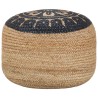 Pouf fait à la main Bleu 45 x 30 cm Jute  517372517372