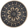 Pouf fait à la main Bleu 45 x 30 cm Jute  517372517372