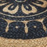 Pouf fait à la main Bleu 45 x 30 cm Jute  517372517372