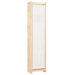 Cloison de séparation 6 panneaux Crème 240 x 170 x 4 cm Tissu   517374517374