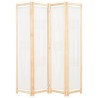 Cloison de séparation 4 panneaux Crème 160x170x4 cm Tissu 517376517376