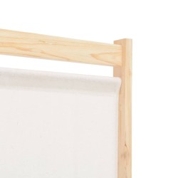 Cloison de séparation 4 panneaux Crème 160x170x4 cm Tissu 517376517376