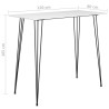 Table de bar Blanc 120x60x105 cm 517379517379