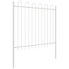 Clôture de jardin 2 pcs Gris 3,4 x 1 m Acier revêtu de poudre 517393517393