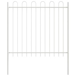 Clôture de jardin 2 pcs Gris 3,4 x 1 m Acier revêtu de poudre 517393517393