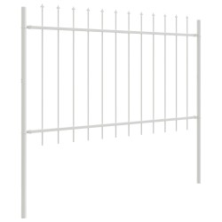 Clôture de jardin 5 pcs Blanc 8,5 x 0,8 m 517397517397