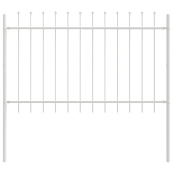 Clôture de jardin 5 pcs Blanc 8,5 x 0,8 m 517397517397