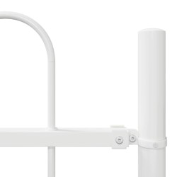 Clôture de jardin 4 pcs Blanc 6,8 x 1 m Acier revêtu de poudre 517404517404