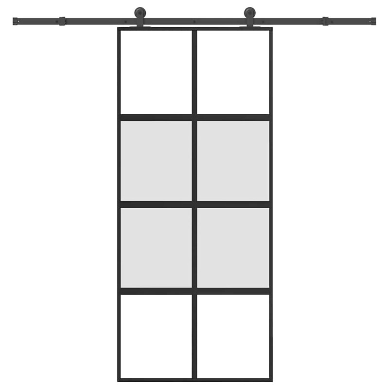 Porte coulissante kit de quincaillerie trempé verre aluminium 517445517445
