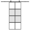 Porte coulissante kit de quincaillerie trempé verre aluminium 517445517445