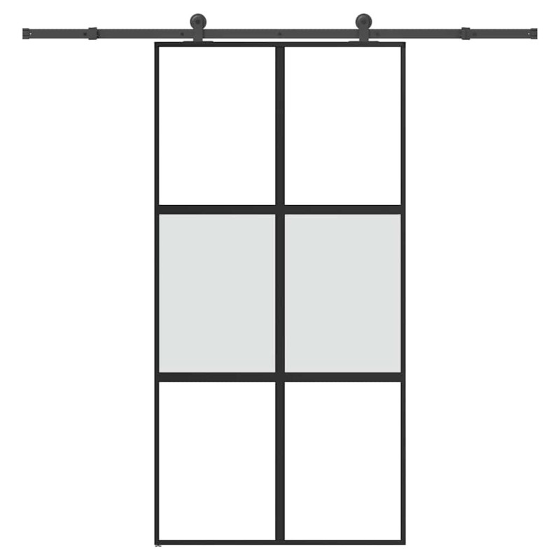 Porte coulissante kit de quincaillerie trempé verre aluminium 517451517451