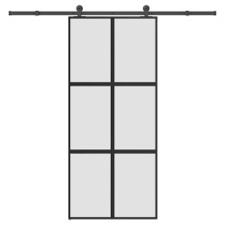 Porte coulissante kit de quincaillerie trempé verre aluminium 517456517456