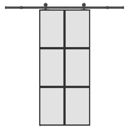Porte coulissante kit de quincaillerie trempé verre aluminium 517456517456