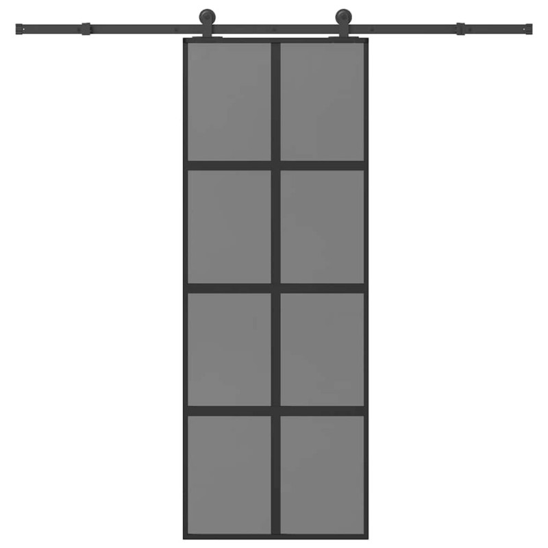 Porte coulissante kit de quincaillerie trempé verre aluminium 517461517461