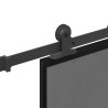 Porte coulissante kit de quincaillerie trempé verre aluminium 517461517461