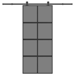 Porte coulissante kit de quincaillerie trempé verre aluminium 517476517476