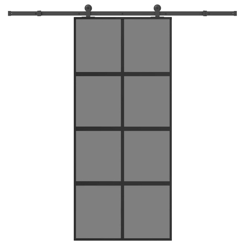 Porte coulissante kit de quincaillerie trempé verre aluminium 517476517476