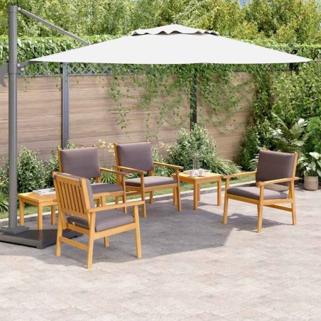 Ensemble de canapé de jardin 6 pcs Marron Bois d'Acacia Massif 517491517491