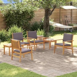 Ensemble de canapé de jardin 6 pcs Marron Bois d'Acacia Massif 517491517491