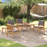 Ensemble de canapé de jardin 6 pcs Marron Bois d'Acacia Massif 517491517491
