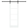 Porte coulissante ORKDAL Blanc et Noir 73,5 x 211 cm 517492517492