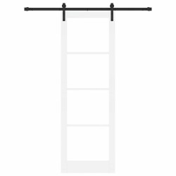 Porte coulissante ORKDAL Blanc et Noir 78 x 232 cm 517494517494