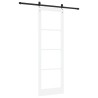 Porte coulissante ORKDAL Blanc et Noir 78 x 232 cm 517494517494