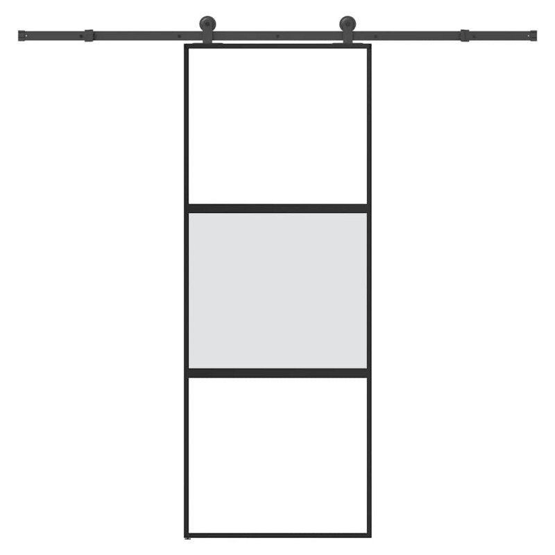 Porte coulissante kit de quincaillerie trempé verre aluminium 517498517498