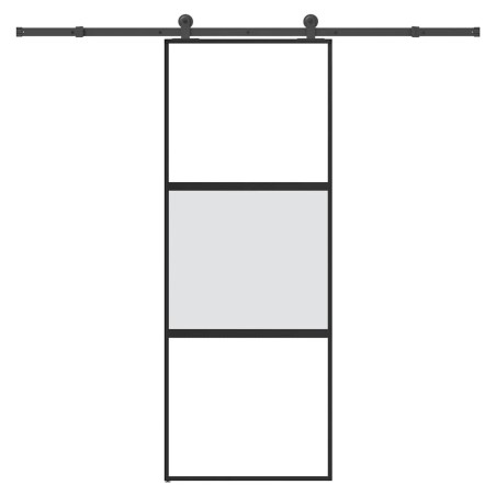 Porte coulissante kit de quincaillerie trempé verre aluminium 517498517498