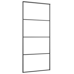 Porte coulissante avec kit de quincaillerie 90x205 cm Verre ESG 517499517499